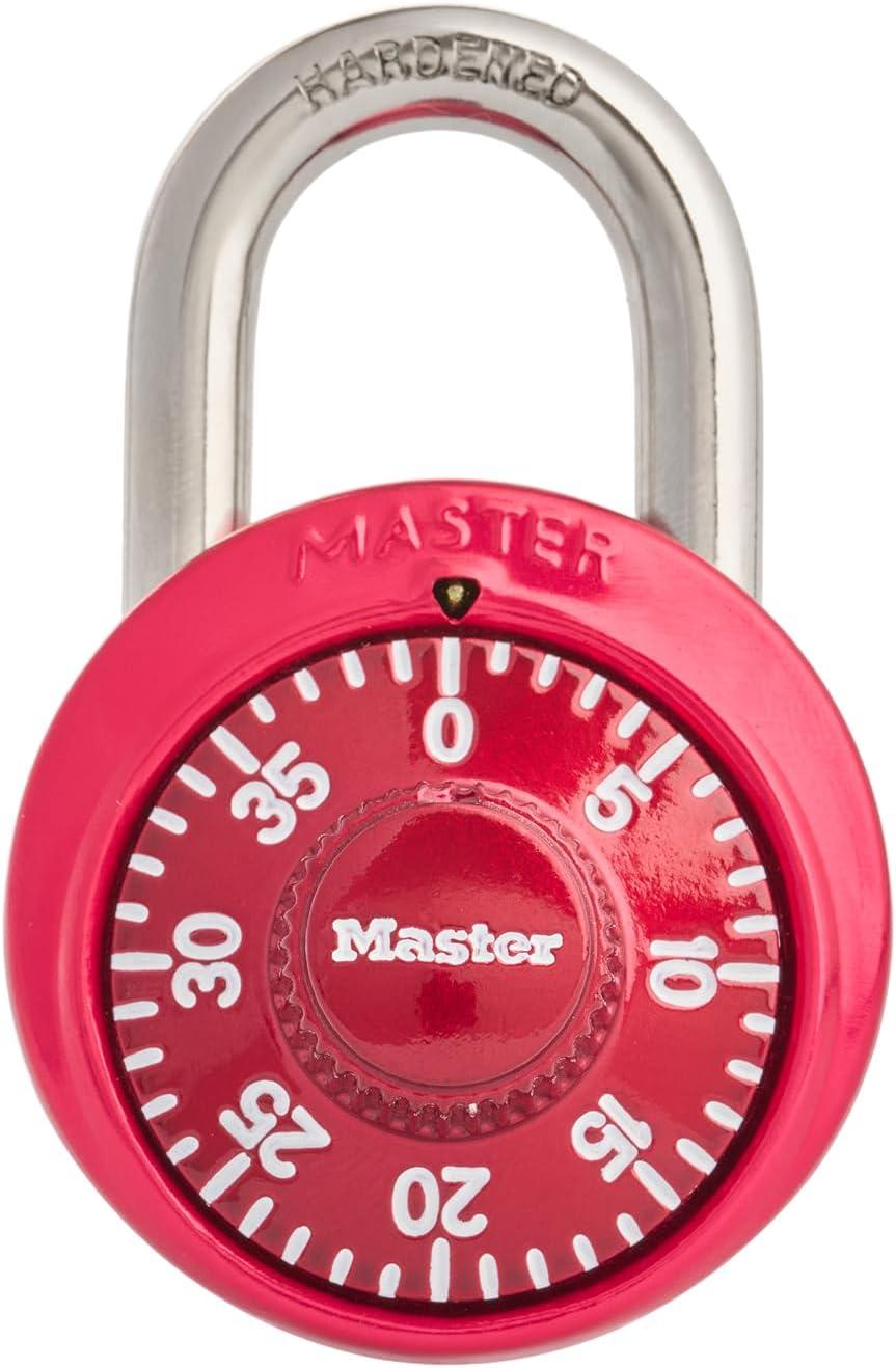 imageMaster Lock 1526D Locker Lock Combination Padlock 1 Pack Purple2 Pack  Colors may vary