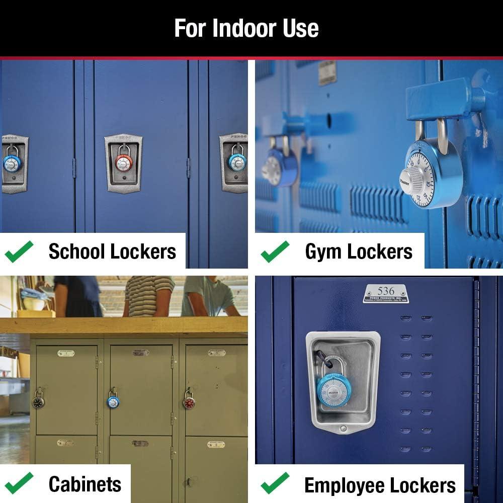 imageMaster Lock 1561DAST Locker Lock Combination Padlock 1 Pack Colors May Vary