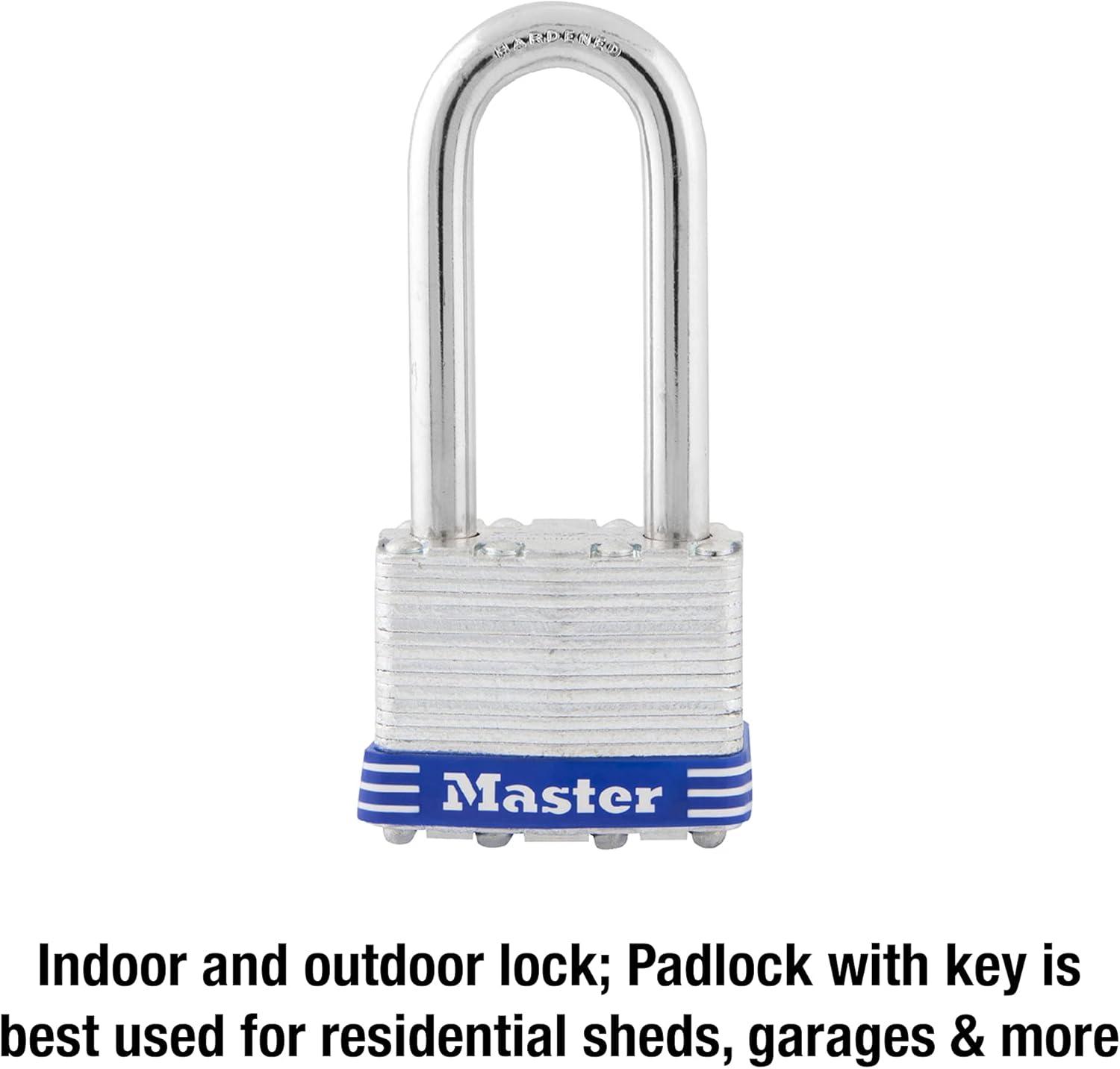 imageMaster Lock 1DLH Outdoor Padlock with Key 1 Pack1 Pack