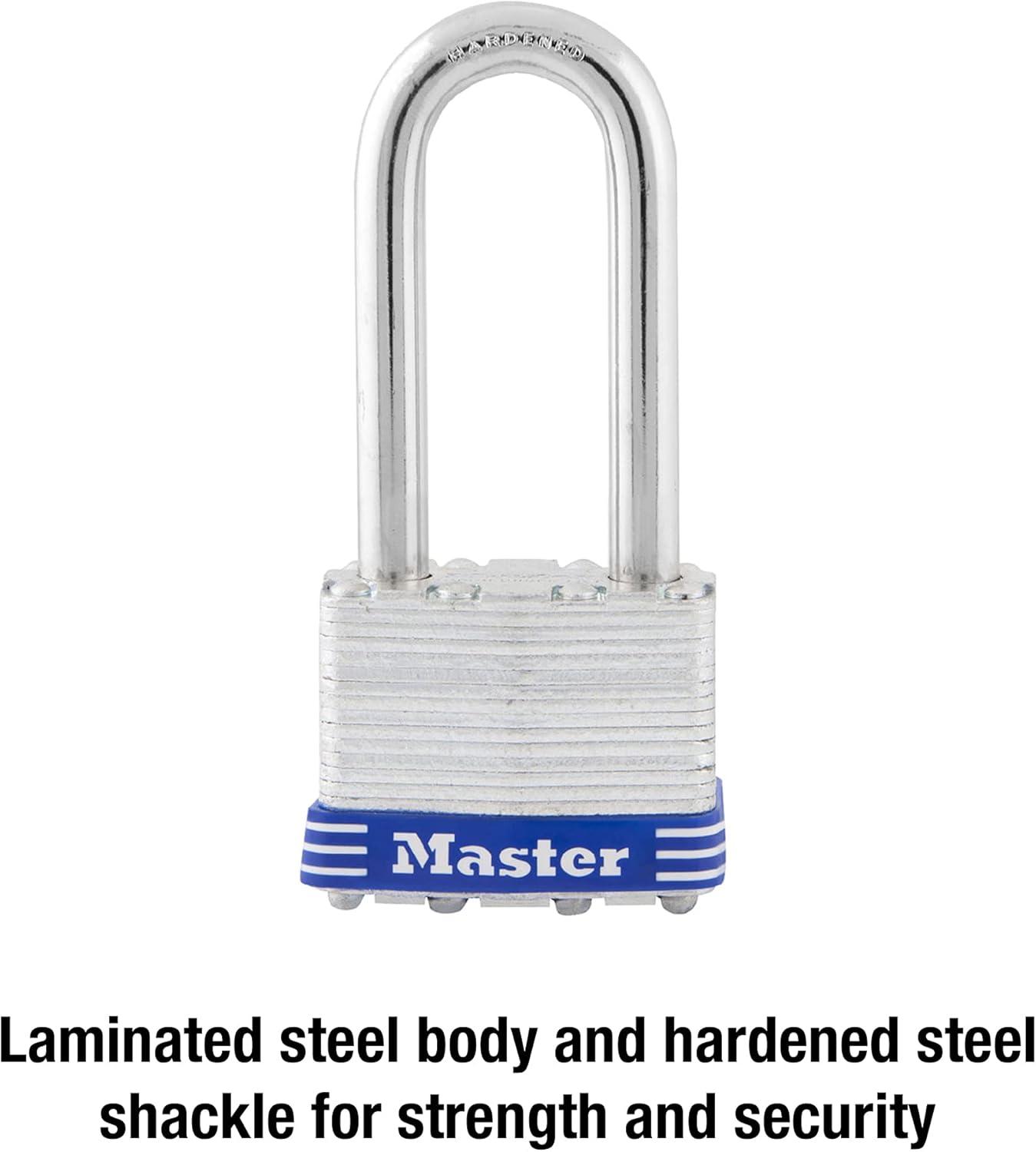 imageMaster Lock 1DLH Outdoor Padlock with Key 1 Pack1 Pack