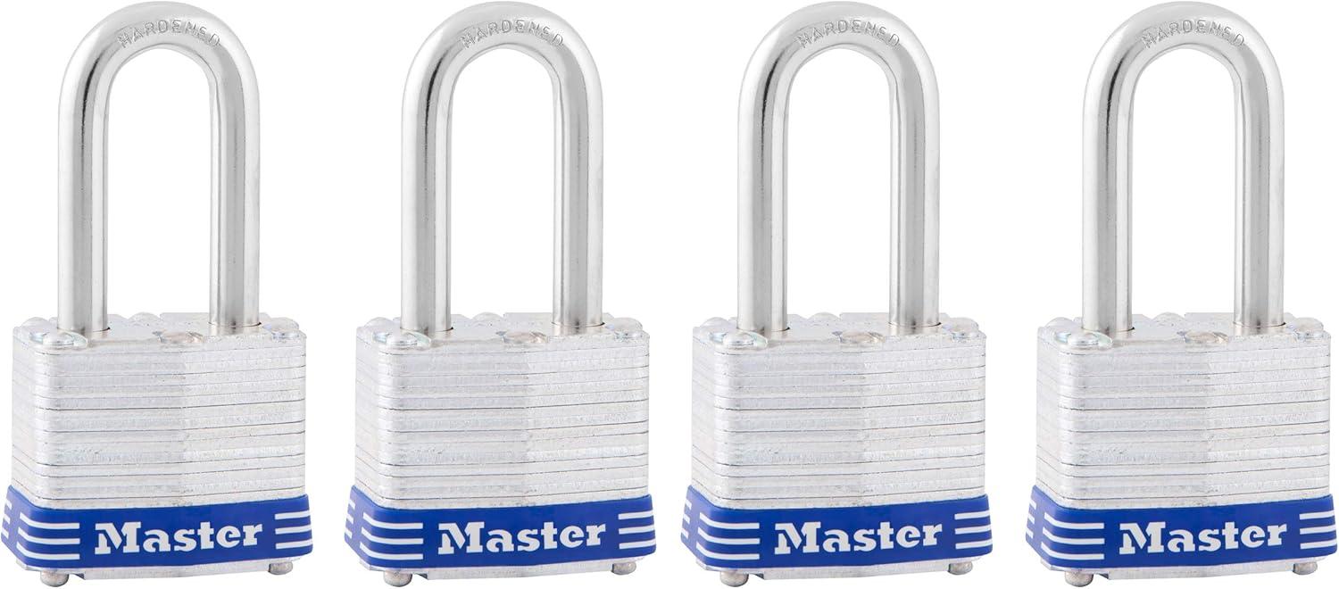 imageMaster Lock 3DLH Outdoor Padlock with Key 1 Pack112 shackle