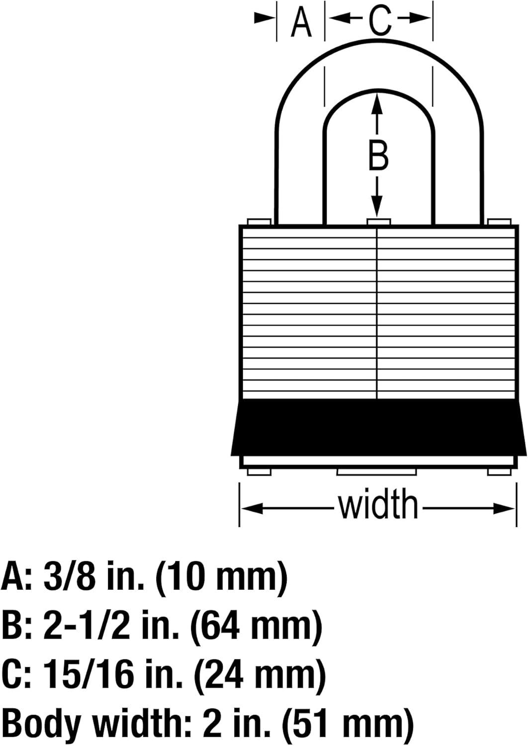 imageMaster Lock 5TRILJ Outdoor Padlock with Key 3 Pack KeyedAlike