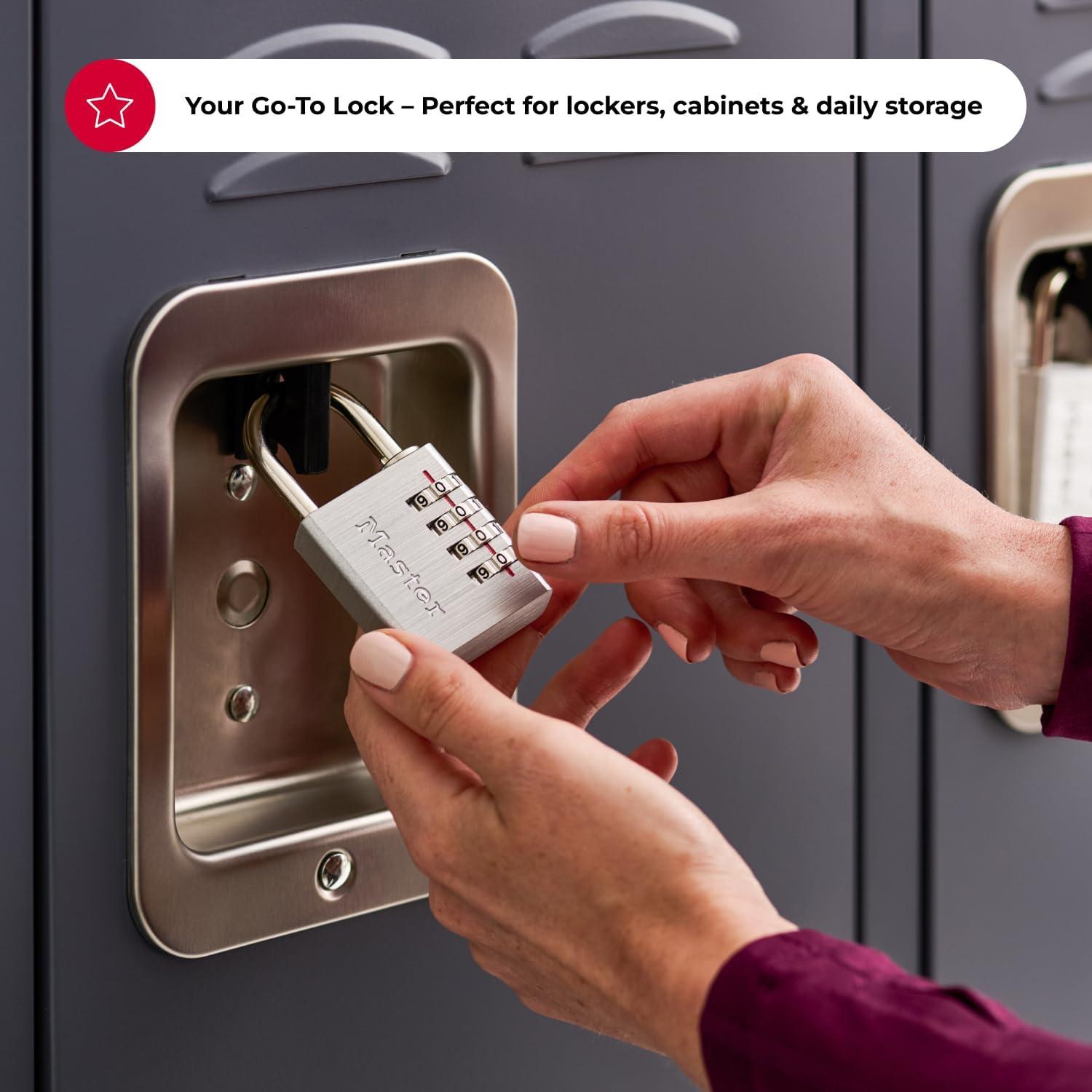 imageMaster Lock 643D Set Your Own Combination Padlock 1 Pack Silver1 Pack