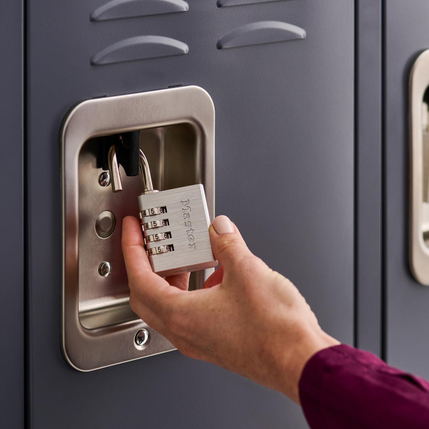 imageMaster Lock 643D Set Your Own Combination Padlock 1 Pack Silver4 Pack