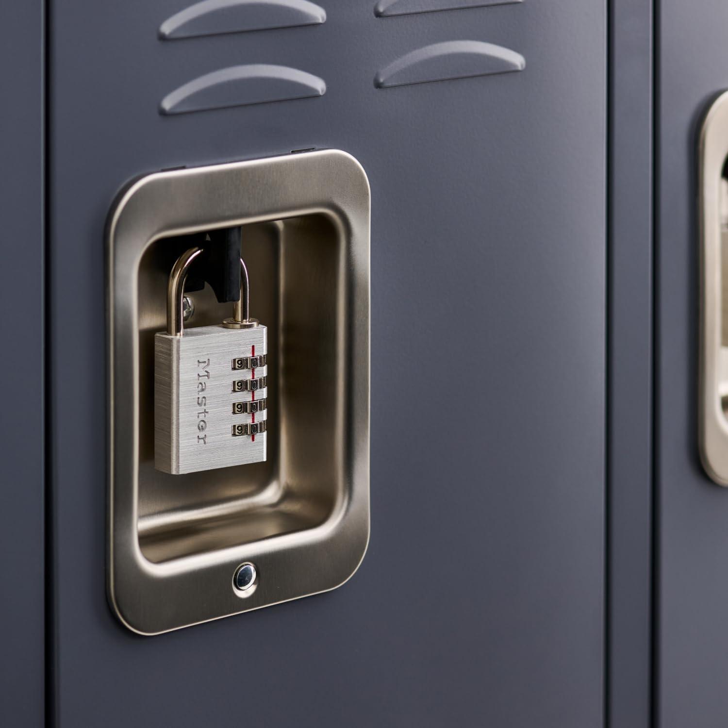 imageMaster Lock 643D Set Your Own Combination Padlock 1 Pack Silver4 Pack