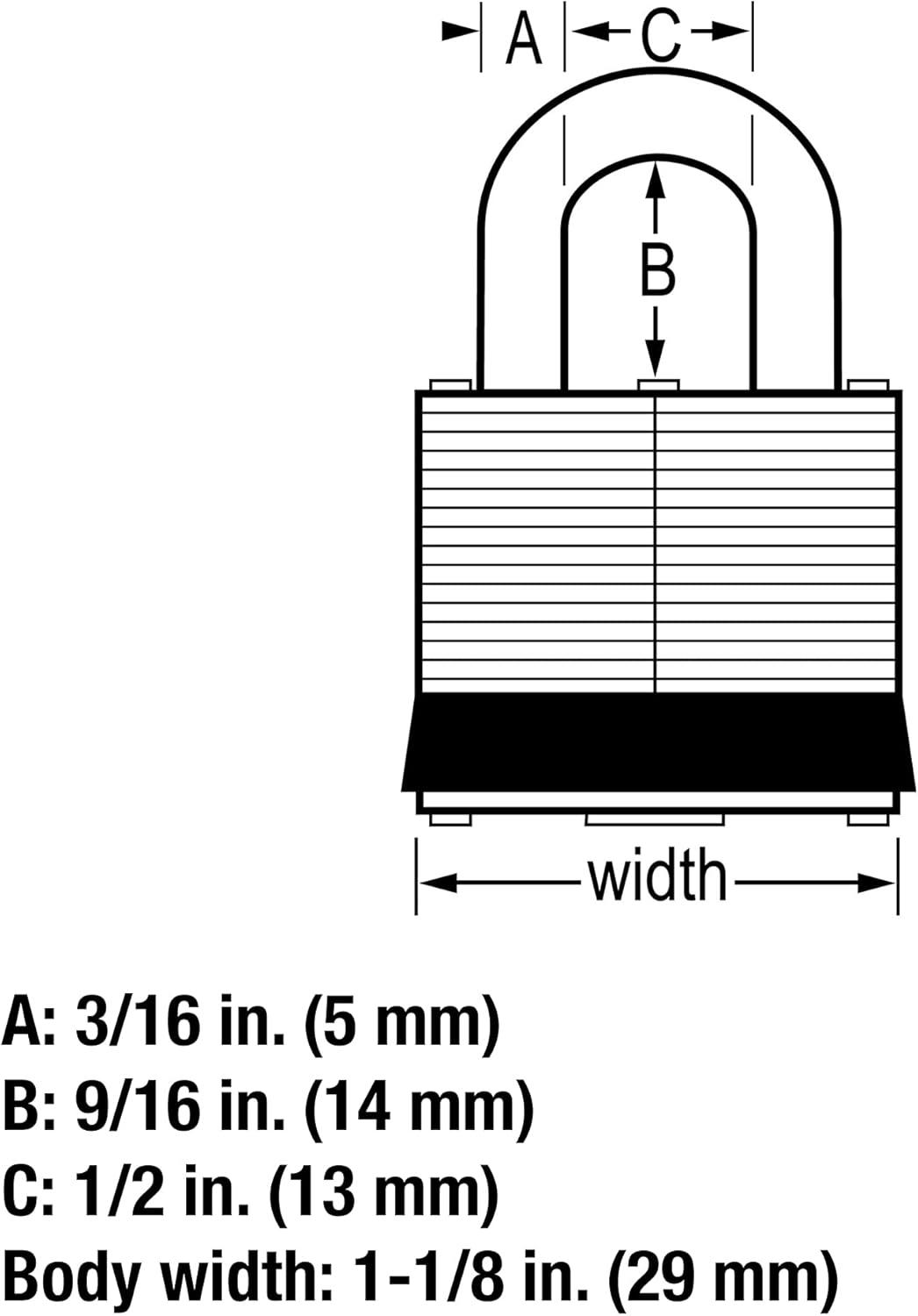 imageMaster Lock 7D Outdoor Padlock with Key 1 Pack