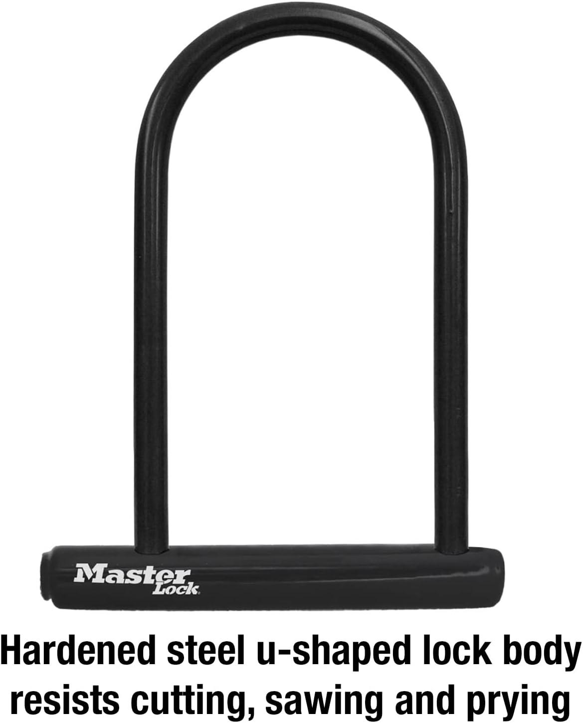 imageMaster Lock 8170D 618 inch Wide ULock with 8quot Shackle Black714 inch ULock