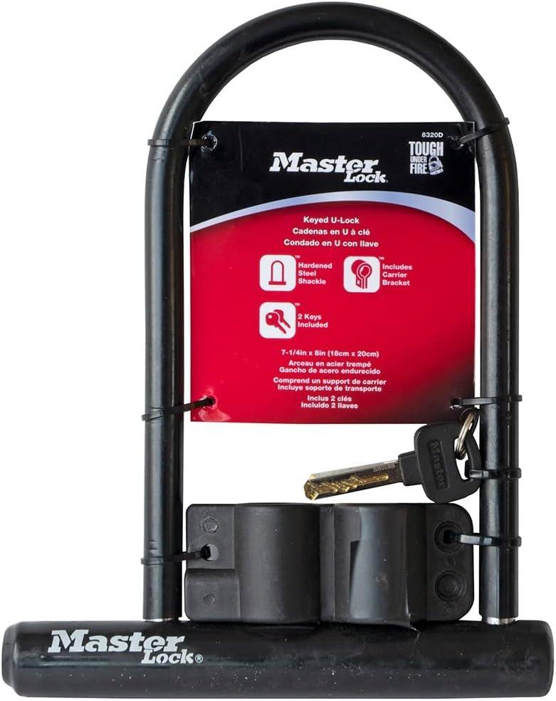 imageMaster Lock 8170D 618 inch Wide ULock with 8quot Shackle Black714 inch ULock