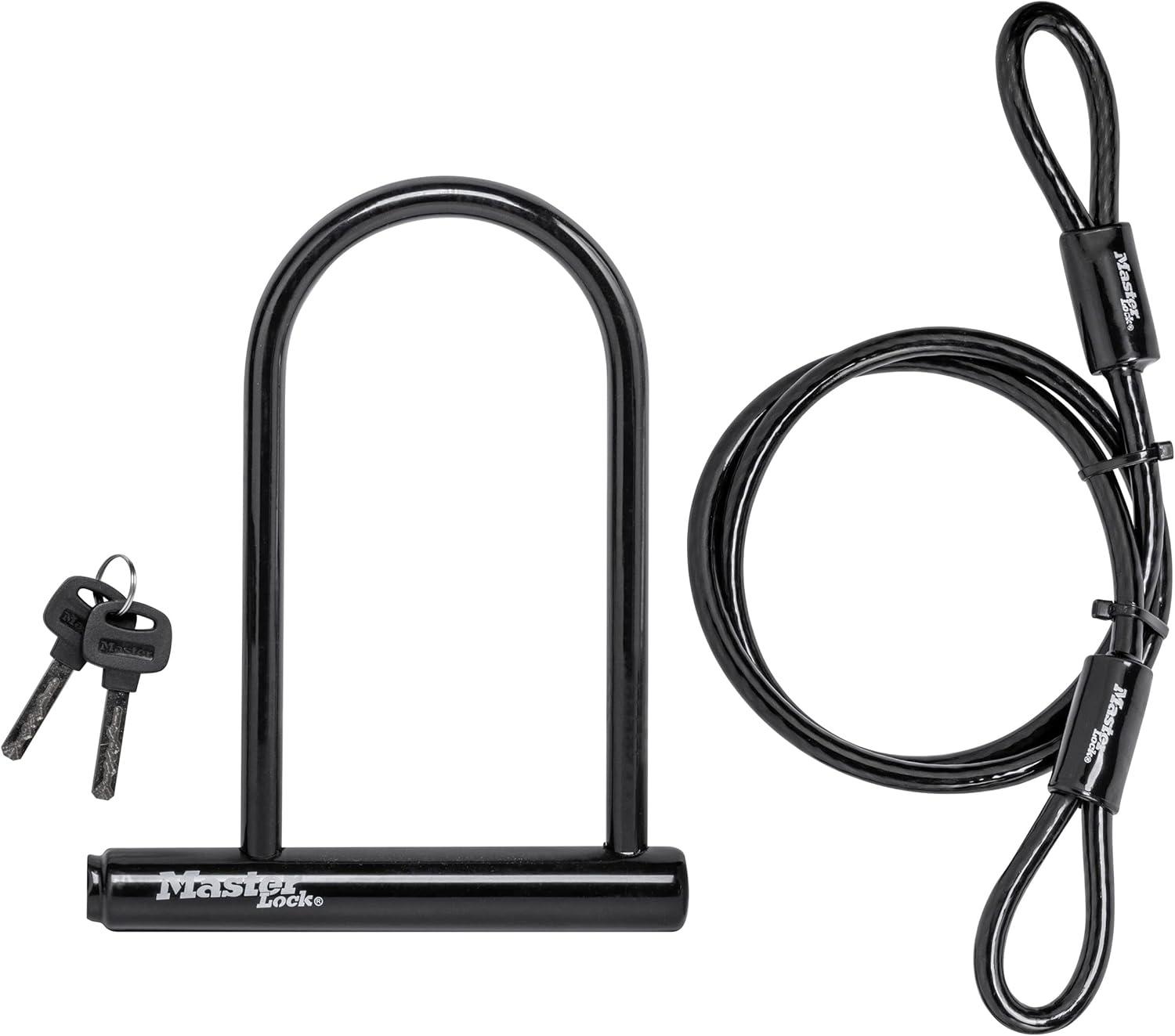 imageMaster Lock 8170D 618 inch Wide ULock with 8quot Shackle Black714 inch ULock