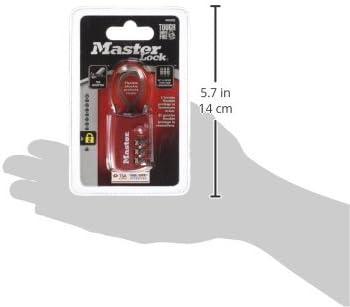 imageMaster Lock Blue Set Your Own Combination TSA Approved Luggage Lock Travel Zipper Padlock is Perfect for Suitcases Bags or Backpacks 4688DAssorted Colors