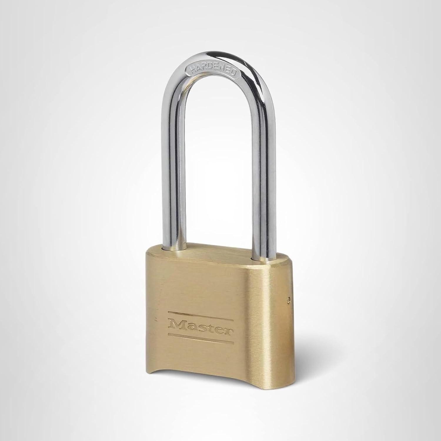 imageMaster Lock Padlock Set Your Own Combination Lock 2 in Wide 175DLH214Inch Shackle