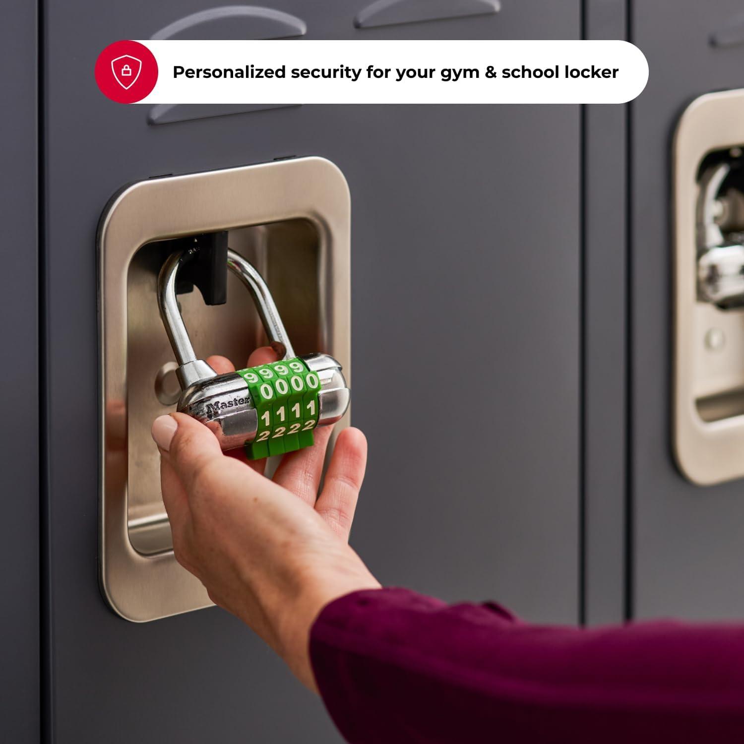 imageMaster Lock Padlock Set Your Own Word Combination Lock 212 in Wide Black 1534DBLKWord Combo  Assorted Colors