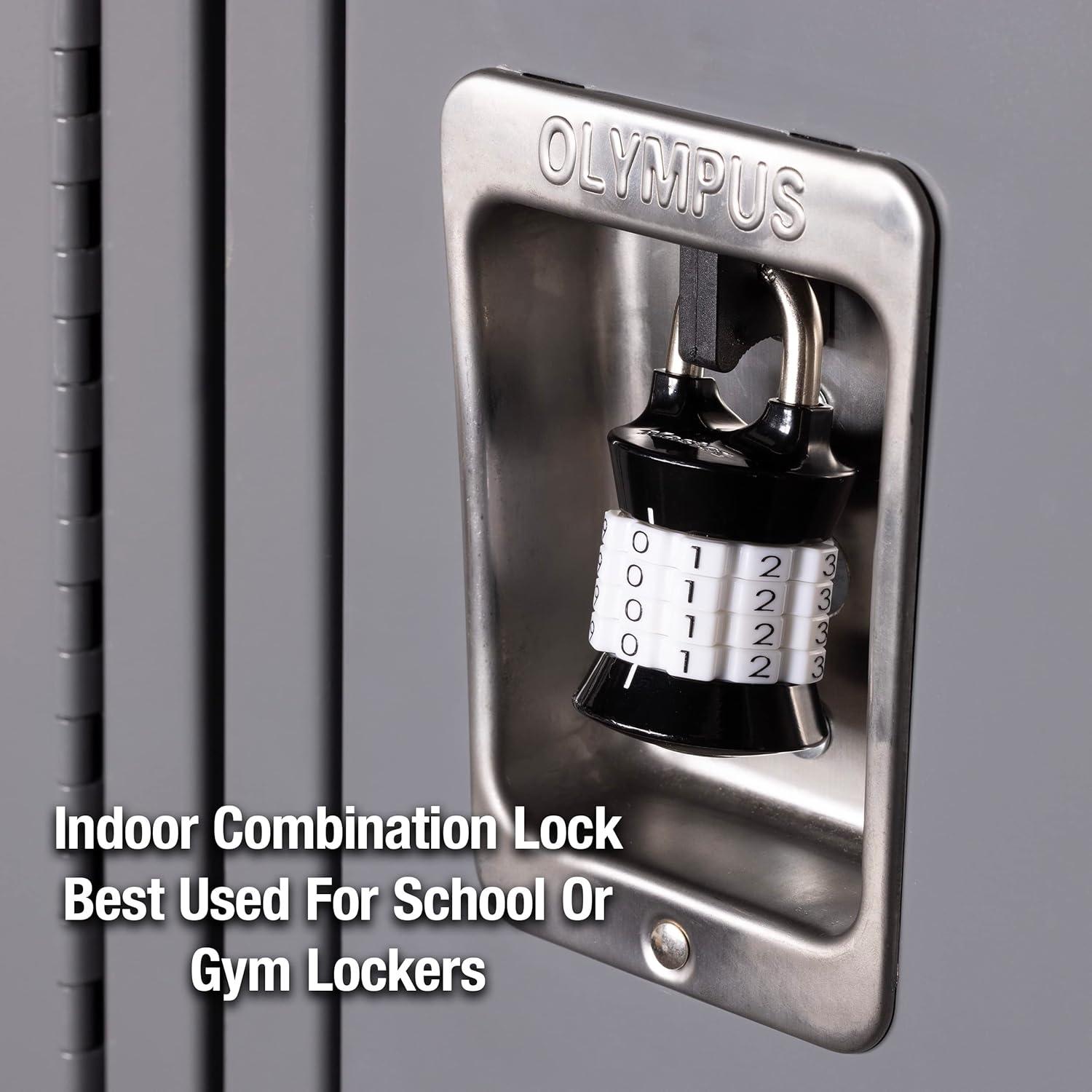 imageMaster Lock Word Combination Lock Set Your Own Word Letter Lock for Gym and School Lockers Indoor Combo Padlock Colors May Vary 1535DWDNumber Combo  Color May Vary