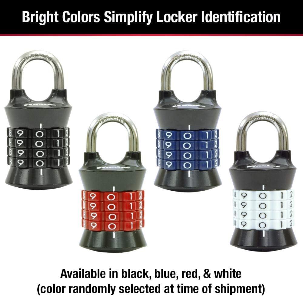 imageMaster Lock Word Combination Lock Set Your Own Word Letter Lock for Gym and School Lockers Indoor Combo Padlock Colors May Vary 1535DWDNumber Combo  Color May Vary