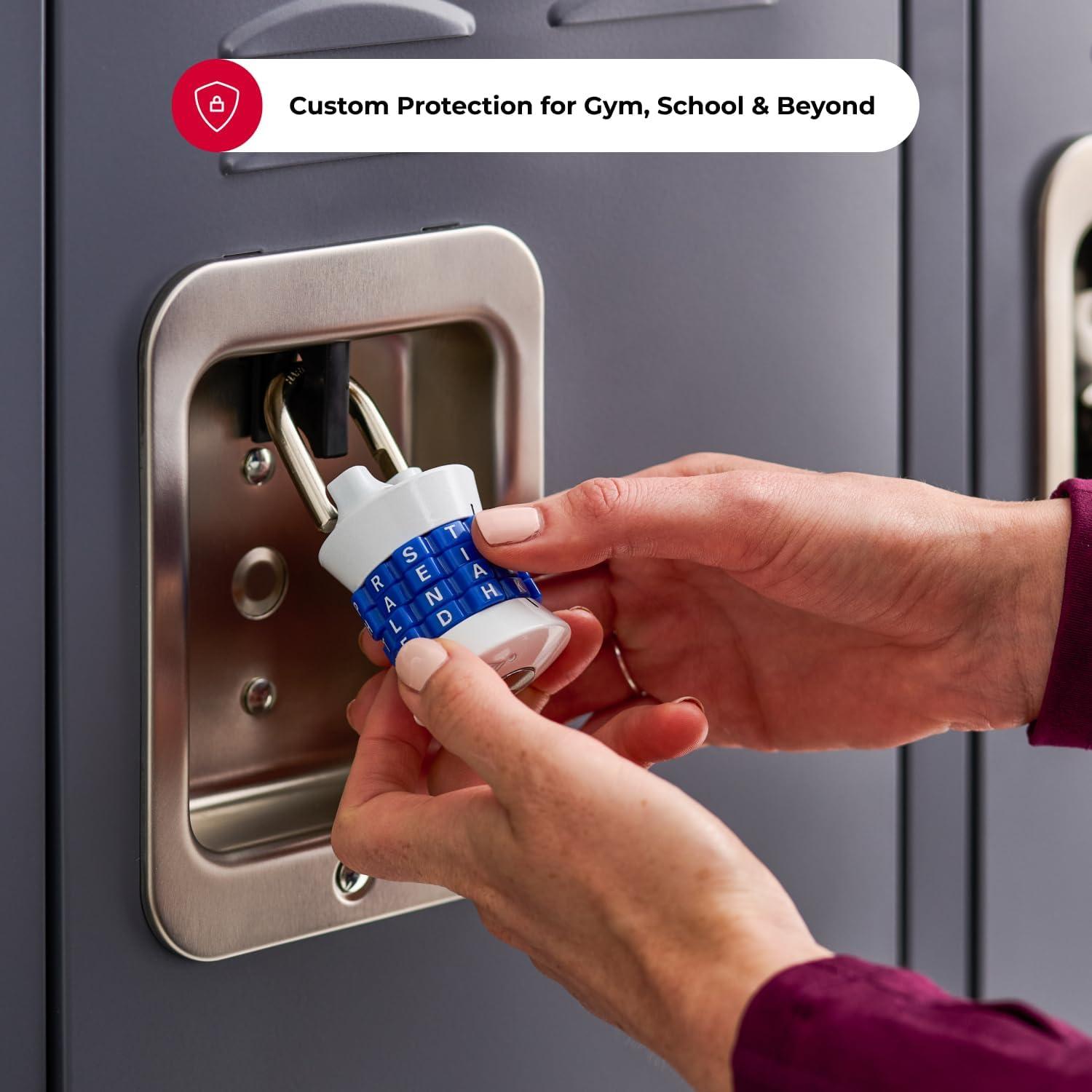 Combination Lock With Letters Master Lock Word Combination Lock, Set Your Own Word Letter Lock for ...