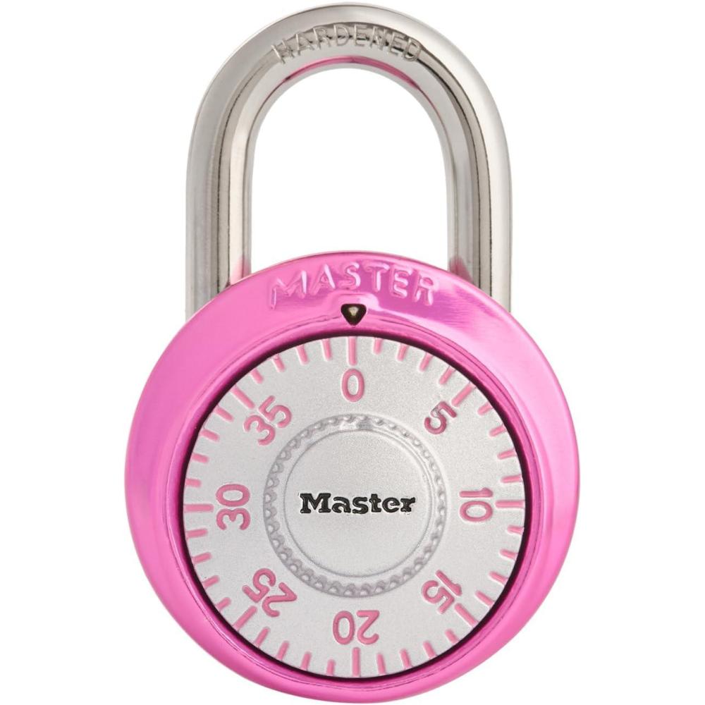 imageMaster Lock 1526D Locker Lock Combination Padlock 1 Pack Purple1 Pack  Pink