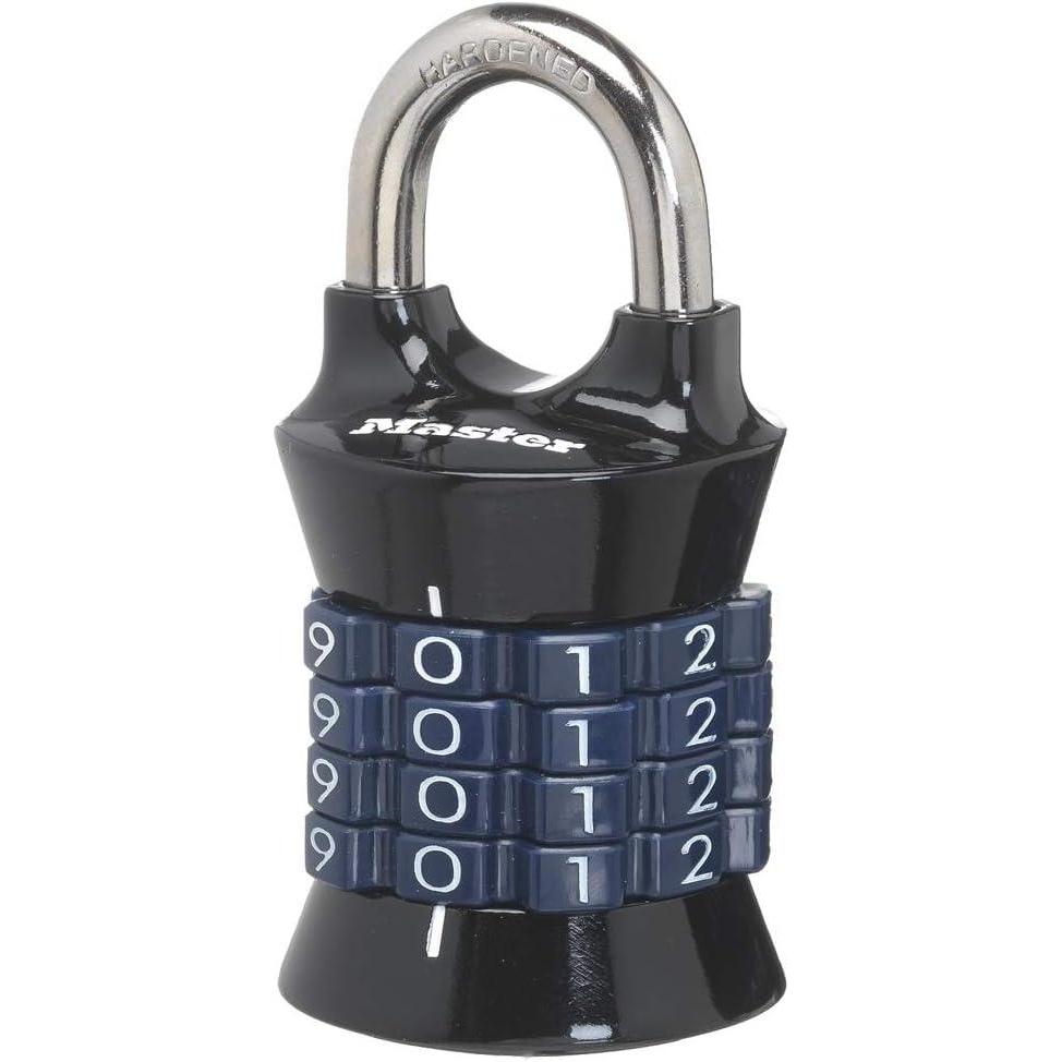 imageMaster Lock Word Combination Lock Set Your Own Word Letter Lock for Gym and School Lockers Indoor Combo Padlock Colors May Vary 1535DWDNumber Combo  Color May Vary