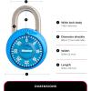 Master Lock 1526D Locker Lock Combination Padlock 1 Pack Purple(1 Pack  Blue)