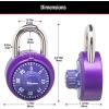 Master Lock 1526D Locker Lock Combination Padlock 1 Pack Purple(1 Pack  Colors may vary)