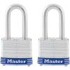 Master Lock 3DLH Outdoor Padlock with Key, 1 Pack(1-1/2″ shackle)