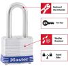 Master Lock 3DLH Outdoor Padlock with Key, 1 Pack(1-1/2″ shackle)