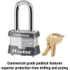Master Lock 3KALF Outdoor Padlock with Key, 1 Pack