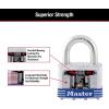 Master Lock 3T 1-9/16-Inch Wide Keyed-Alike Padlock, 9/32-Inch Shackle, 2-Pack(1-1/2 Inch)
