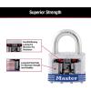 Master Lock 5T Outdoor Padlock with Key, 2 Pack Keyed-Alike, Silver(1 Pack)