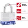 Master Lock 5T Outdoor Padlock with Key, 2 Pack Keyed-Alike, Silver(1 Pack)