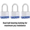 Master Lock 5TRILFPF Outdoor Padlock with Key, 3 Pack Keyed-Alike(3 Pack  Keyed-Alike)