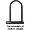 Master Lock 8170D, 6-1/8 inch Wide U-Lock with 8″ Shackle, Black(6-1/8 inch U-Lock)