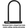 Master Lock 8170D, 6-1/8 inch Wide U-Lock with 8″ Shackle, Black(7-1/4 inch U-Lock)