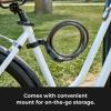 Master Lock Black Set Your Own Combination Bike Lock, Metal Cable Lock has a Weather Resistant Vinyl Coating for Outdoor Durability, 5 Feet Long, 8370D(5 Ft. Set your own combo)