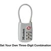 Master Lock Blue Set Your Own Combination TSA Approved Luggage Lock, Travel Zipper Padlock is Perfect for Suitcases, Bags, or Backpacks, 4688D(Assorted Colors)
