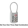 Master Lock Blue Set Your Own Combination TSA Approved Luggage Lock, Travel Zipper Padlock is Perfect for Suitcases, Bags, or Backpacks, 4688D(Silver)