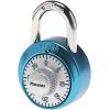 Master Lock Light Blue Gym Locker Lock, Indoor Combination Padlock with Aluminum Cover for School Locker, 3-Digit Code, 1561DLTBLU(Light Blue)