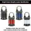 Master Lock Word Combination Lock, Set Your Own Word Letter Lock for Gym and School Lockers, Indoor Combo Padlock, Colors May Vary, 1535DWD(Number Combo  Color May Vary)