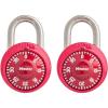 Master Lock 1526D Locker Lock Combination Padlock 1 Pack Purple(2 Pack  Colors may vary)