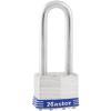 Master Lock 1KALJ Outdoor Padlock with Key, 1 Pack, Silver