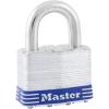 Master Lock 5T Outdoor Padlock with Key, 2 Pack Keyed-Alike, Silver(1 Pack)