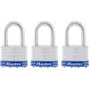 Master Lock 5TRILFPF Outdoor Padlock with Key, 3 Pack Keyed-Alike(3 Pack  Keyed-Alike)
