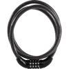 Master Lock Black Set Your Own Combination Bike Lock, Metal Cable Lock has a Weather Resistant Vinyl Coating for Outdoor Durability, 5 Feet Long, 8370D(5 Ft. Set your own combo)