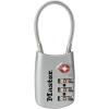 Master Lock Blue Set Your Own Combination TSA Approved Luggage Lock, Travel Zipper Padlock is Perfect for Suitcases, Bags, or Backpacks, 4688D(Silver)