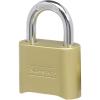 imageMaster Lock Brass Combination Padlock for Indoor and Outdoor use with Resettable Combination for Gym Locker Gate Fence or Shed Lock 175D1 Pack