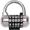 Master Lock Padlock, Set Your Own Word Combination Lock, 2-1/2 in. Wide, Black, 1534DBLK(Word Combo  Black)