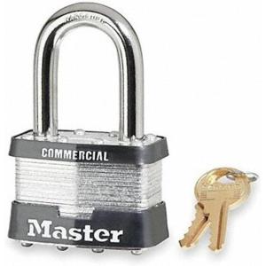 Master Lock 5TRILFPF Outdoor Padlock with Key, 3 Pack Keyed-Alike(1 Pack)