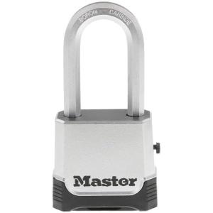 Master Lock Silver Outdoor Combination Lock, Heavy Duty Weather Resistant Padlock with Resettable Code and Cut Resistant Boron Carbide Shackle for Outdoor Use, M176XDLH(1 Pack)