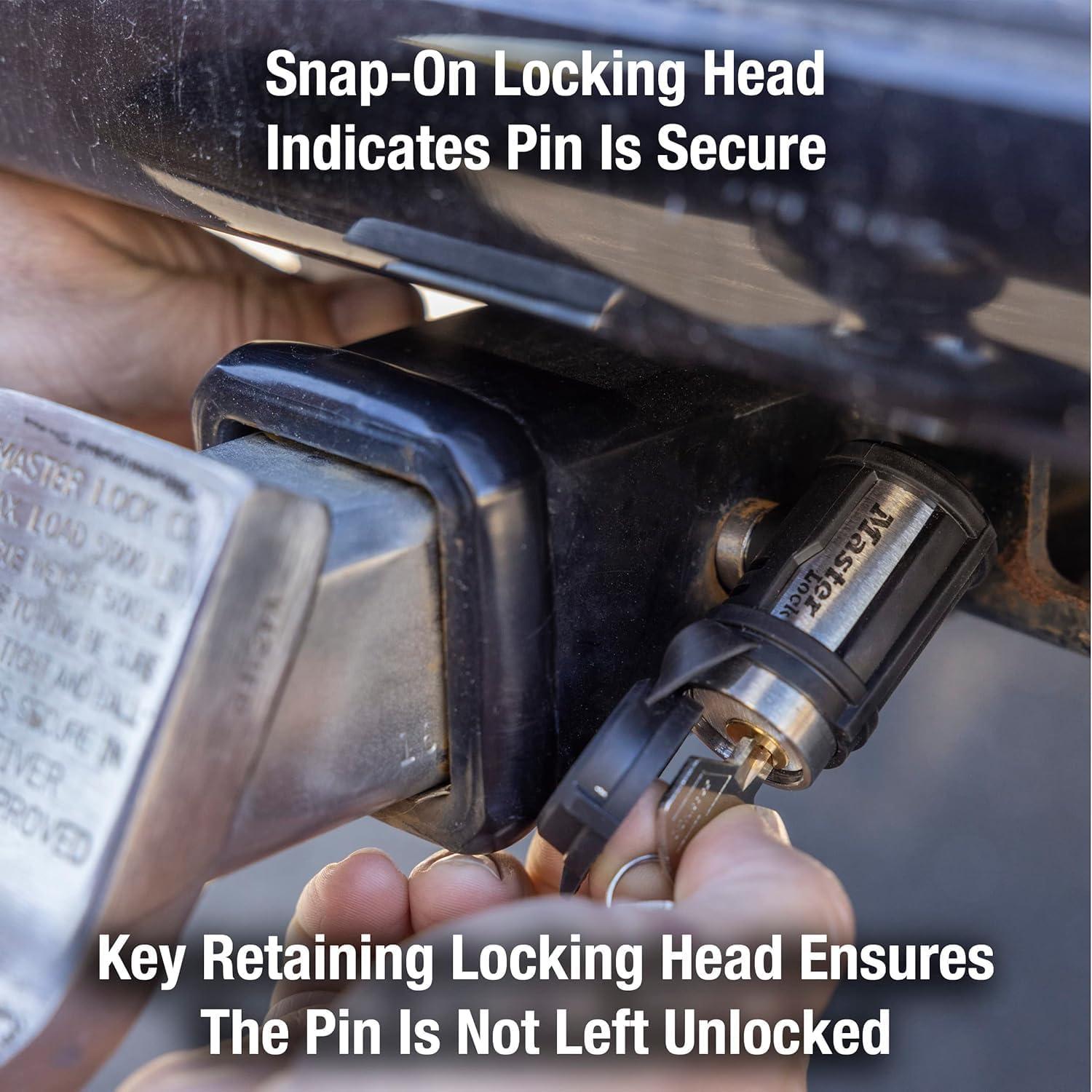 imageMaster Lock 1480DAT Stainless Steel Receiver Lock for 58 in Receiver Hole1 Count Pack of 1