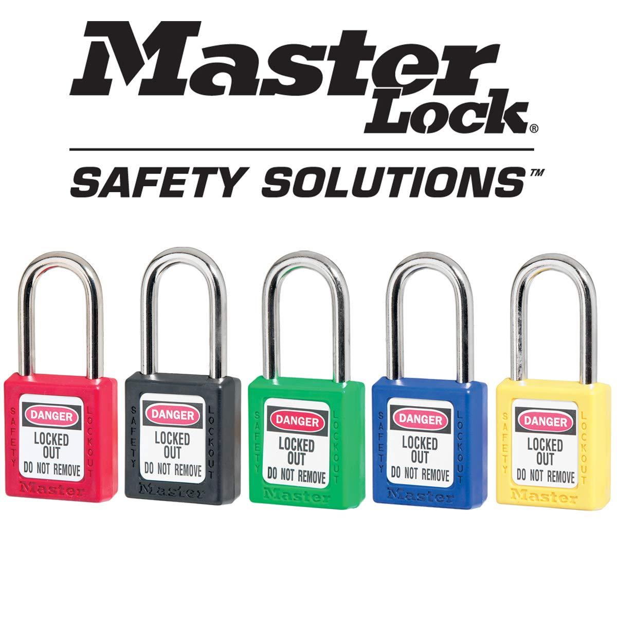 imageMaster Lock 410BLU Lockout Tagout Safety Padlock with KeyRed