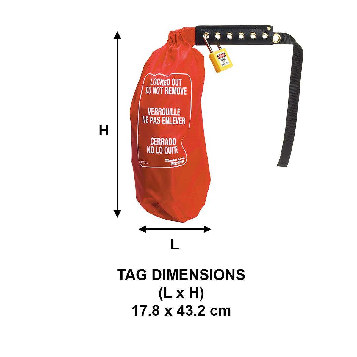 imageMaster Lock 453XL Lockout Tagout Oversized Plug ampamp Hoist Control CoverLarge 17 Height 7 Diameter